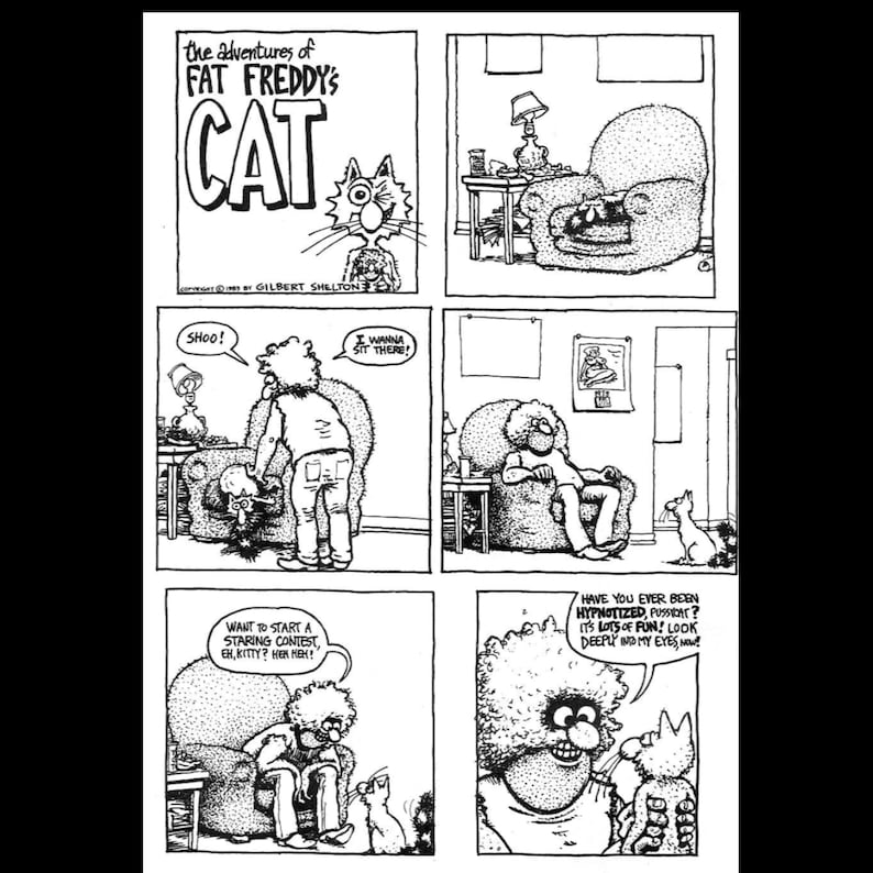Freak Brothers collection, Fat Freddy's Cat comics, underground comics, Gilbert Shelton comics, 1960s comics, 1970s comics, 1980s comics, 1990s comics, counterculture comics, vintage comics, digital comic download, comic PDF collection, Fat Freddy's Cat digital comics, Freak Brothers digital comics, classic comic collection, out-of-print comics, underground comic PDFs, 70s-90s comics, cult comic series, satirical comic books, comics for collectors, rare comics collection, vintage comic book PDF, cartoonist