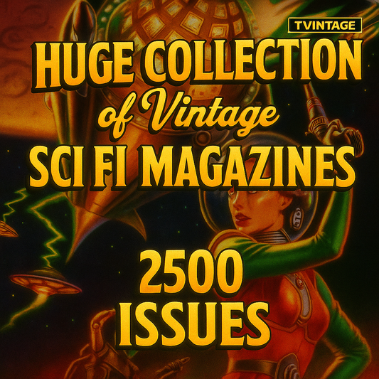 2500 Vintage Sci-Fi Digital Magazines Collection