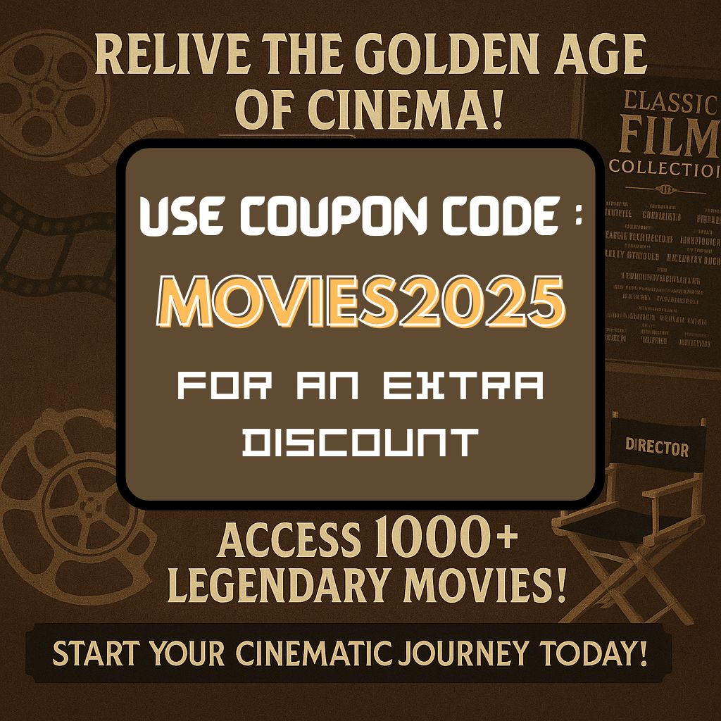 1000+ Greatest Classic Movies | Lifetime Unlimited Access | Over 1500 GB of Legendary Films | HD & FHD 1080p